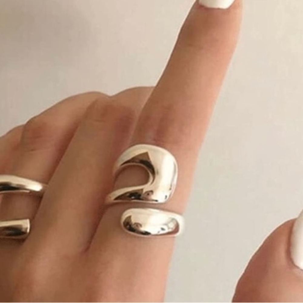 Free people 925 Sterling ring minimalist adjustable